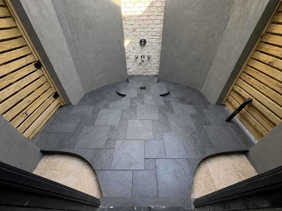 Outdoor flooring installation completed by Paez And More